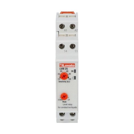 LVM25240 relé pro kontrolu hladiny 24-240VAC/DC plnění/ vyprazdnování 1M 3