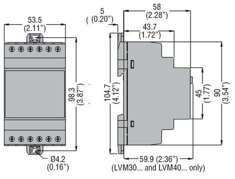 LVM40A240 relé pro kontrolu hladiny 240VAC 6