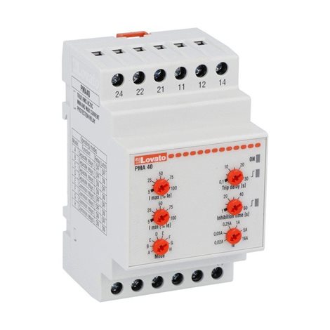 PMA40240 ochranné relé, Min. a max.proud, 24÷240VAC/DC 1