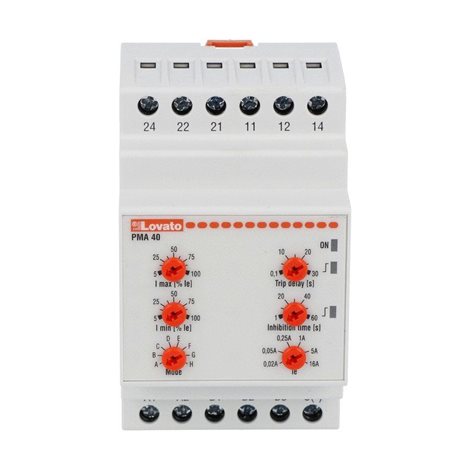 PMA40240 ochranné relé, Min. a max.proud, 24÷240VAC/DC 2