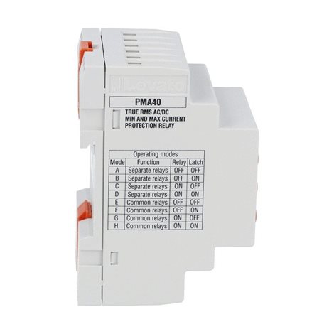 PMA40240 ochranné relé, Min. a max.proud, 24÷240VAC/DC 3