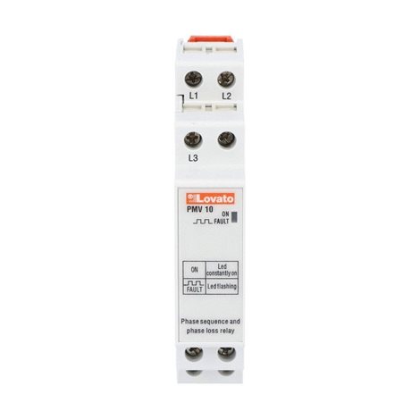 PMV10A440 ochranné relé, Sled a výpadek fáze, 208÷440VAC 2