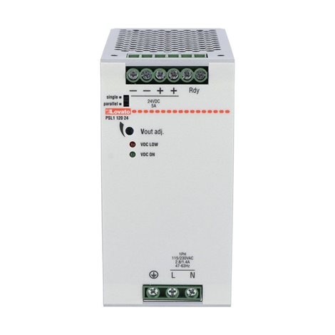 PSL112024 jednofázový spínaný napájecí zdroj 120W 115/230VAC 24VDC 2