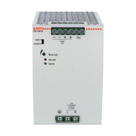PSL124024 jednofázový spínaný napájecí zdroj 240W 115/230VAC 24VDC 2