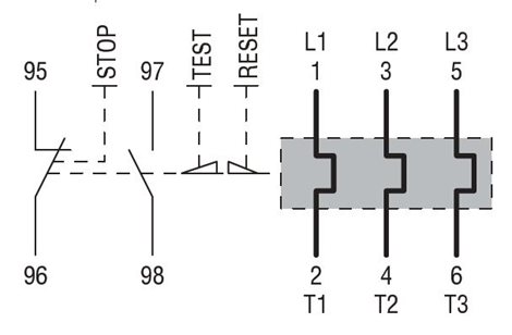 RF380250 tepelné relé 1,6 - 2,5A 6