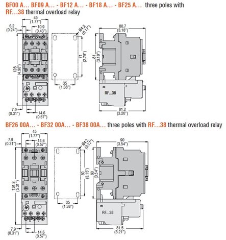 RF380650 tepelné relé 4 - 6,5A 6