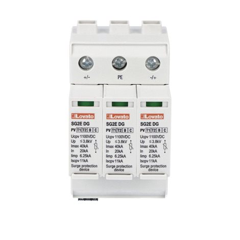SG2EDGK10M3R Přepěťová ochrana TYP 1,2 1100VDC+RC (E) 2