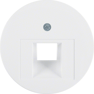 WLF1007WG (14072089) Centrální díl pro zásuvku datovou 1x RJ45, šikmá, Berker R.1/R.3/R.classic,bílá 2