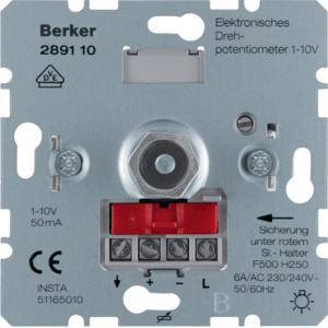 289110 Potenciometr, elektronický otočný, s jemnou aretací, 1–10 V, 230/240 V~, 50/60 Hz,  2