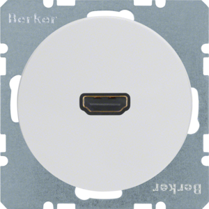 WLF4379WG (3315422089) Zásuvka HDMI, Berker R.x, bílá lesk 2