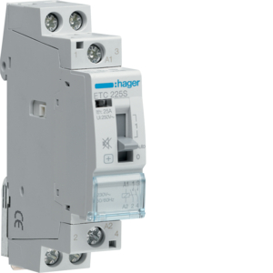 ETC225S (ETN221B) Stykač s aut. návratem se sníž. hlučností 25A, 2S, 230V~50/60Hz 2