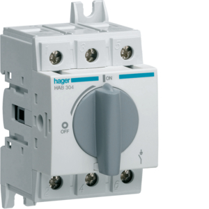 HAB304 Otočný vypínač 3P In=40 A; Ui=800 V; AC 23 2