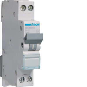 MKN510 Jistič 1 + N pól. 10A, (1 mod.) char.B, 6 kA 2