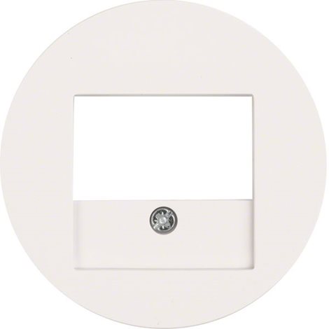 WLF4000WG (10382089) Centrální díl pro datovou a reproduktorovou zásuvku, Berker R.1/R.3/R.classic 1