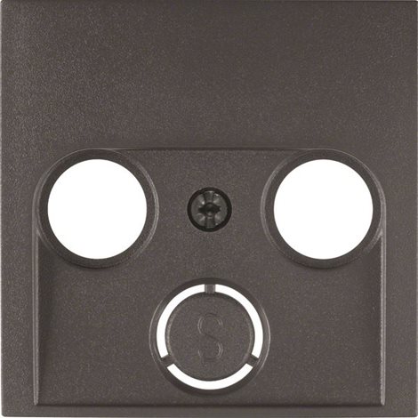 12031606 Centrální díl, pro anténní zásuvku s dvěma nebo třemi otvory, B.1/B.3/B.7 Glas, a 1
