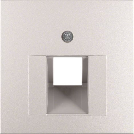14071404 Centrální díl B.1/B.7 Glas pro zásuvku UAE , Kat.3, Kat.5e, Kat.6  alu 1