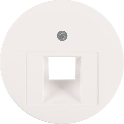 WLF1007WG (14072089) Centrální díl pro zásuvku datovou 1x RJ45, šikmá, Berker R.1/R.3/R.classic,bílá 1