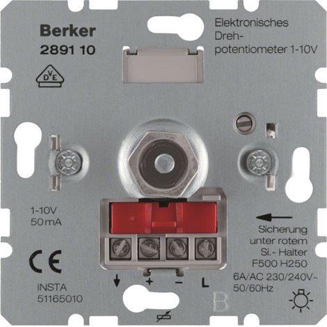 289110 Potenciometr, elektronický otočný, s jemnou aretací, 1–10 V, 230/240 V~, 50/60 Hz,  1