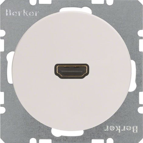 WLF4379WG (3315422089) Zásuvka HDMI, Berker R.x, bílá lesk 1