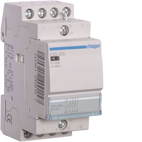 ESD425 Stykač  25A, 4S, 24V~50Hz 1