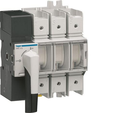 HAE316 Otočný vypínač 3P In=160 A; Ui=800 V; AC 23 1