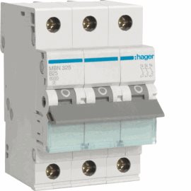 MBN325 Jistič 3 pól. 25A, char.B, 6 kA