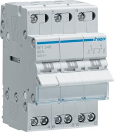 SFT340 Skupinový přepínač (I-0-II) 3P / 40A - výstupní kontakt horem
