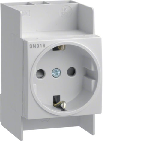 SN016 (SN0161) Vestavná zásuvka na DIN 230V Schuko