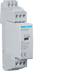 SPC203N Svodič přepětí T3, 1P+N 230 V, In 5 kA (8/20), (1+1) se signalizací