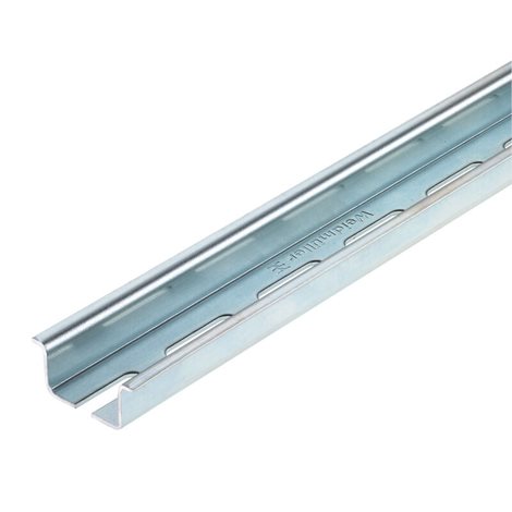 TS 35X15/LL 2M/ST/ZN Nosná DIN lišta Ocel galvanizované pochromovaná děrovaná 2m