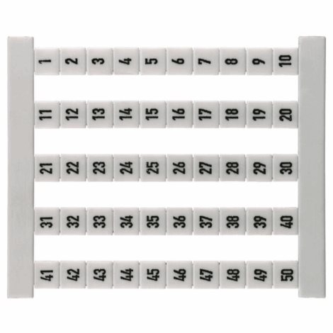 DEK 5 FS 1-50 Dekafix, Označení svorek, 5 x 5 mm, Rozteč v mm (P): 5.00 Weidmueller, Bílá
