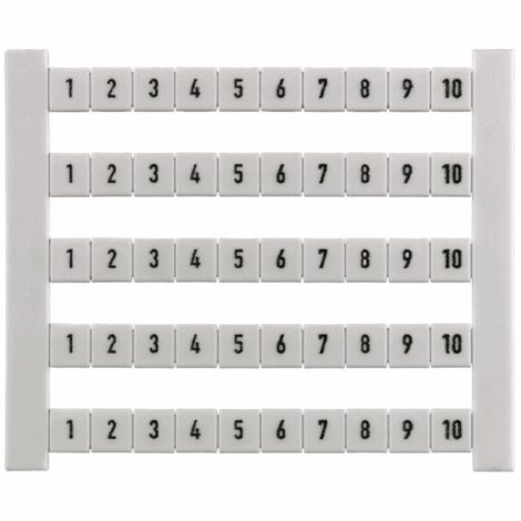 DEK 5 FWZ 1-10 Dekafix, Označení svorek, 5 x 5 mm, Rozteč v mm (P): 5.00 Weidmueller, Bílá