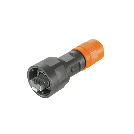 IE-PS-V01P-RJ45-FH Zástrčka RJ45, není třeba nářadí, Varianta 1 plast, Kat.6<sub>A</sub> /
