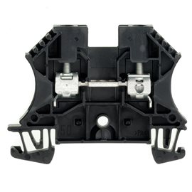 WDU 4 SW Průchozí svorka, Šroubové připojení, 4 mm2, 800 V, 32 A, Černá
