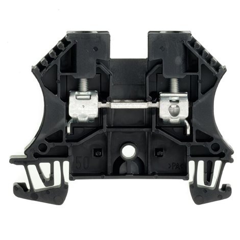 WDU 4 SW Průchozí svorka, Šroubové připojení, 4 mm2, 800 V, 32 A, Černá