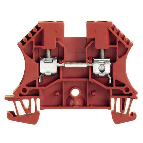 WDU 4 RT Průchozí svorka, Šroubové připojení, 4 mm2, 800 V, 32 A, Červená