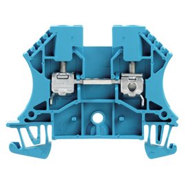 WDU 4 BL Průchozí svorka, Šroubové připojení, 4 mm2, 800 V, 32 A, Modrá