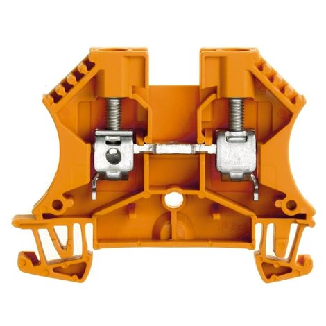 WDU 6 OR Průchozí svorka, Šroubové připojení, 6 mm2, 800 V, 41 A, Oranžová