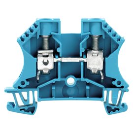 WDU 10 BL Průchozí svorka, Šroubové připojení, 10 mm2, 1000 V, 57 A, Modrá