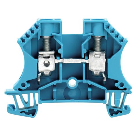 WDU 10 BL Průchozí svorka, Šroubové připojení, 10 mm2, 1000 V, 57 A, Modrá