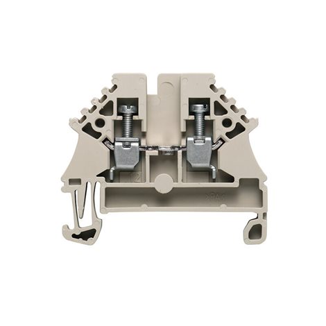 WDU 2.5N Průchozí svorka, Šroubové připojení, 2.5 mm2, 500 V, 24 A, Tmavě béžová