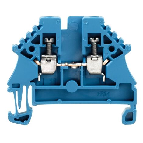 WDU 2.5N BL Průchozí svorka, Šroubové připojení, 2.5 mm2, 500 V, 24 A, Modrá