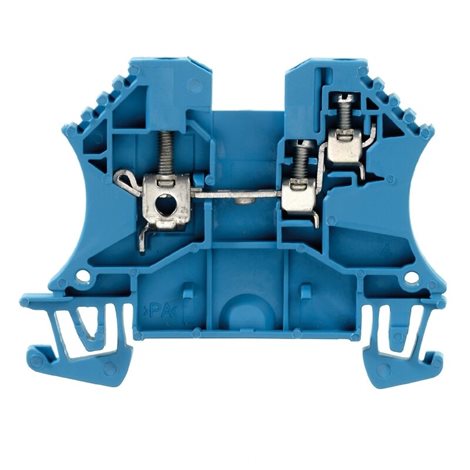 WDU 2.5/1.5/ZR BL Průchozí svorka, Šroubové připojení, 2.5 mm2, 800 V, 24 A, Modrá
