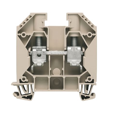 WDU 16/ZA Průchozí svorka, Šroubové připojení, 16 mm2, 1000 V, 76 A, Tmavě béžová