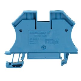 WDU 16N BL Průchozí svorka, Šroubové připojení, 16 mm2, 690 V, 76 A, Modrá