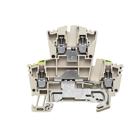WDK 2.5DU-PE Průchozí svorka, Svorka se dvěma vrstvami, Šroubové připojení, 2.5 mm2, 400 V
