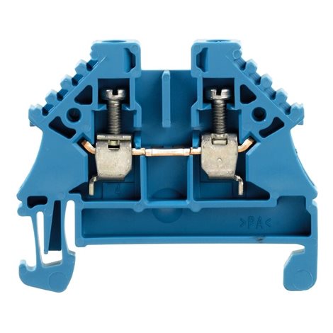 WDU 2.5N ZQV BL Průchozí svorka, Šroubové připojení, 2.5 mm2, 500 V, 24 A, Modrá