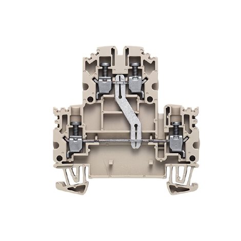 WDK 2.5N V Svorka se dvěma vrstvami, Šroubové připojení, 2.5 mm2, 800 V, 24 A, Tmavě béžov