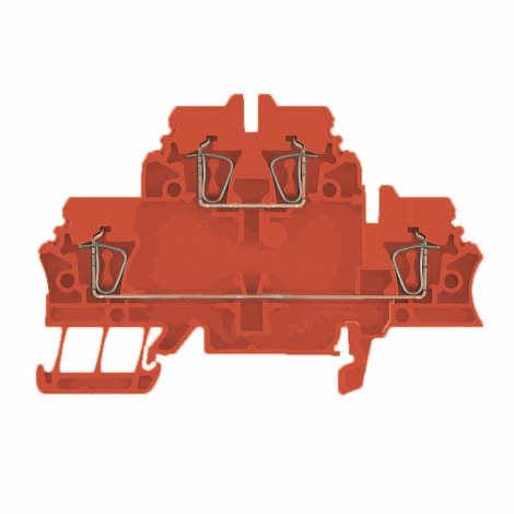 ZDK 2.5 RT Průchozí svorka, Svorka se dvěma vrstvami, Připojení s kotevní svorkou, 2.5 mm², 500 V, 2