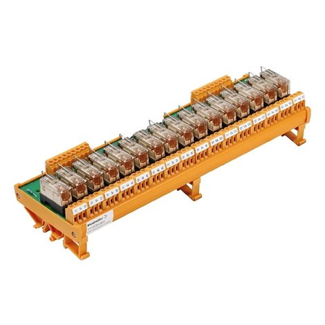 RSM 16R 24VDC LP GEM.- RSM řada, Reléový modul, Počet kontaktů: 16 CO contact AgNi 90/10, 